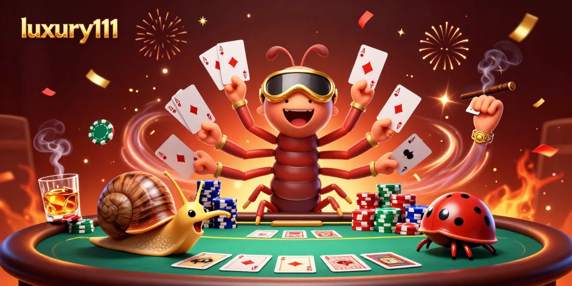 Experience premium gaming at luxury111 with vibrant character scenes of poker fun and excitement.