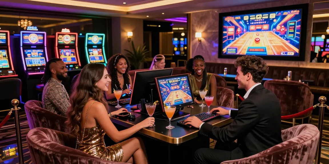 Pengalaman bermain game LUXURY777 di lounge mewah dengan suasana malam yang glamor.