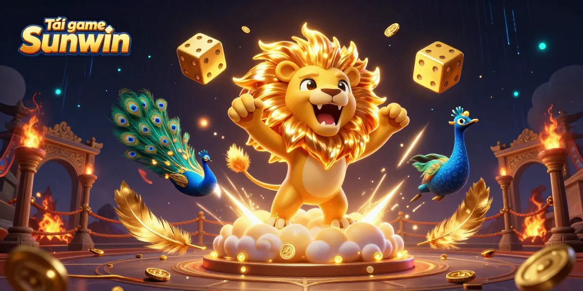 Win big with Tải game Sunwin, featuring dynamic 3D casino elements and vibrant characters.
