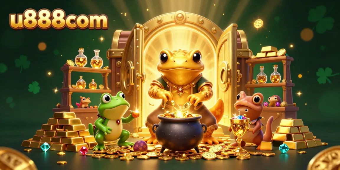 Experience the magic of u888com with captivating gold transformations in a vibrant gaming scene.