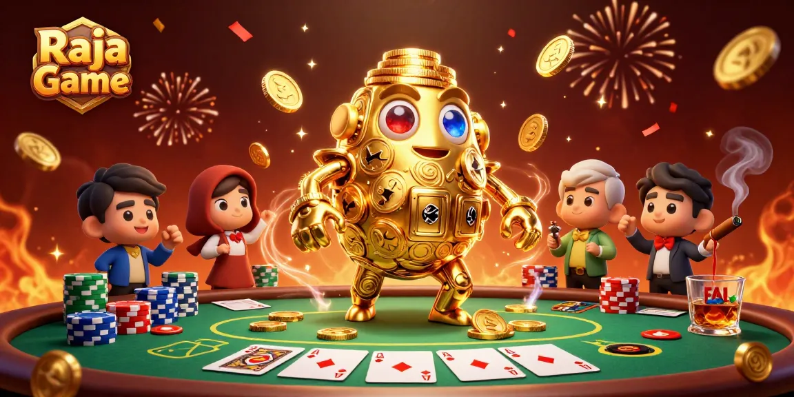 Experience thrilling gaming with Raja Game's dynamic golden golem and vibrant poker scene.