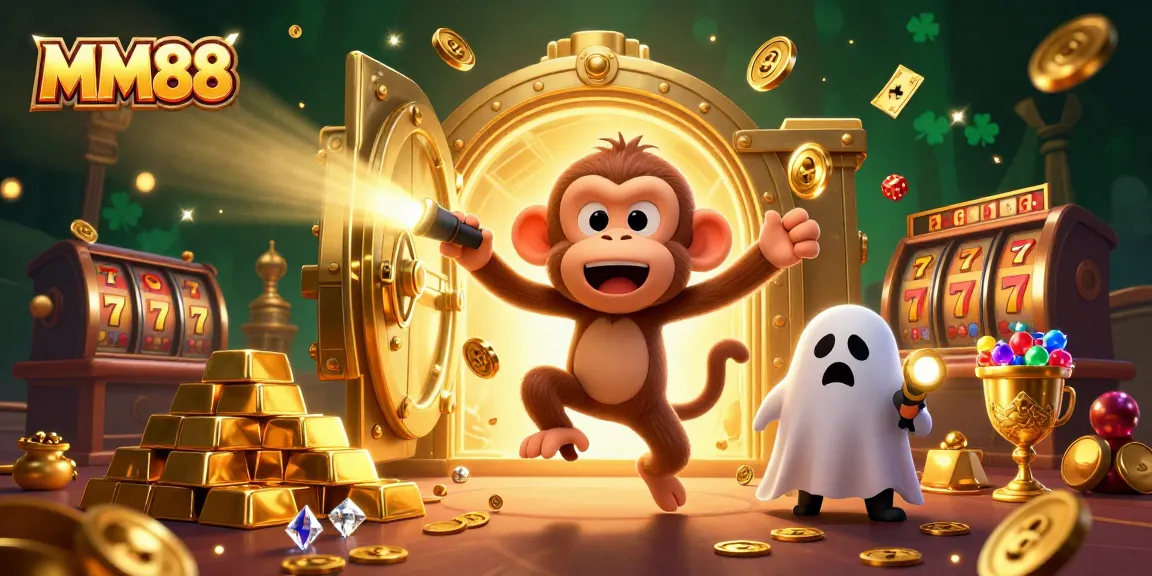 MM88 players engage with thrilling jackpot slots in a dynamic casino scene.
