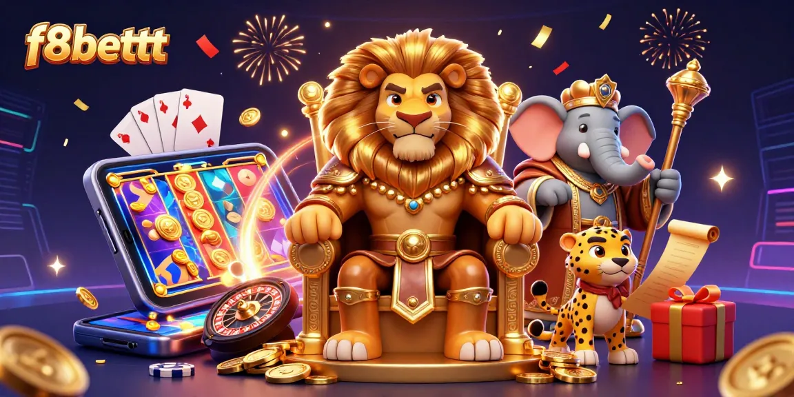 Join the adventure with f8bettt’s casino games featuring vibrant slot reels and thrilling lion king.