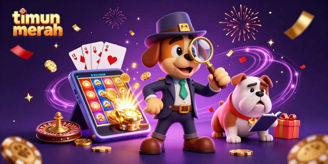 Permainan di timun merah menunjukkan detektif dan bulldog di tengah suasana slot yang ramai.