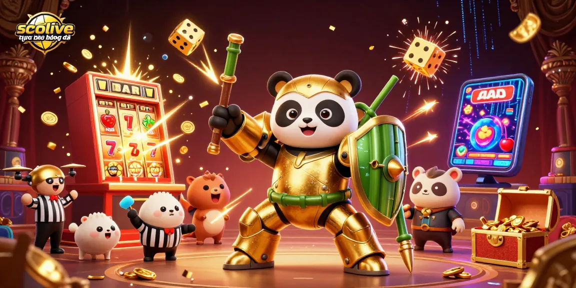 Experience socolive trực tiếp bóng đá in a vibrant 3D casino scene featuring interactive characters and dynamic visuals.