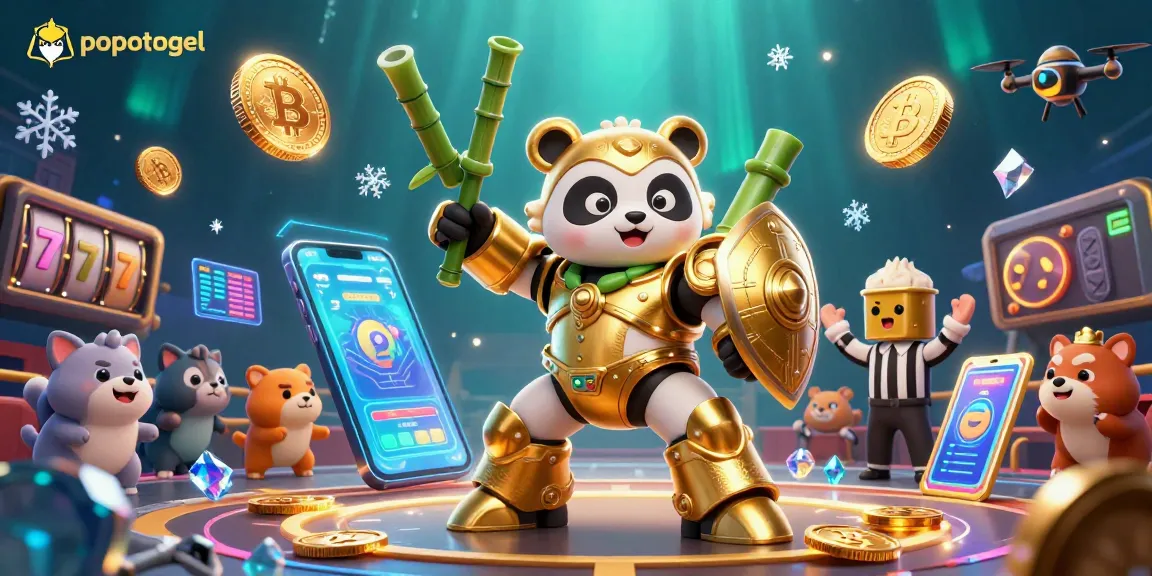 Experience popotogel's dynamic slot gaming with thrilling visuals and engaging characters in a vibrant arena.