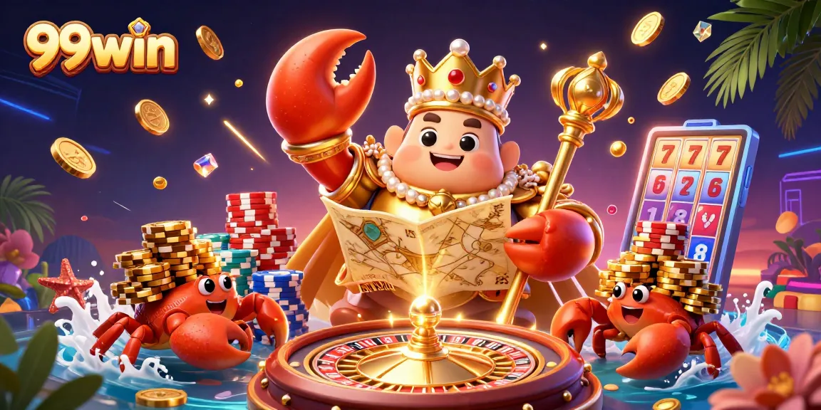 Experience vibrant winnings with 99win's engaging casino scene full of dazzling treasures.