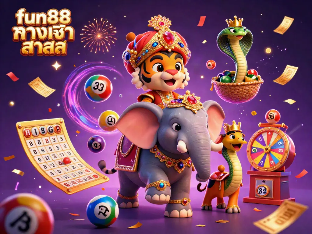 Experience the excitement of fun88 ทางเข้า ล่าสุด with dynamic lottery games and colorful characters in action.