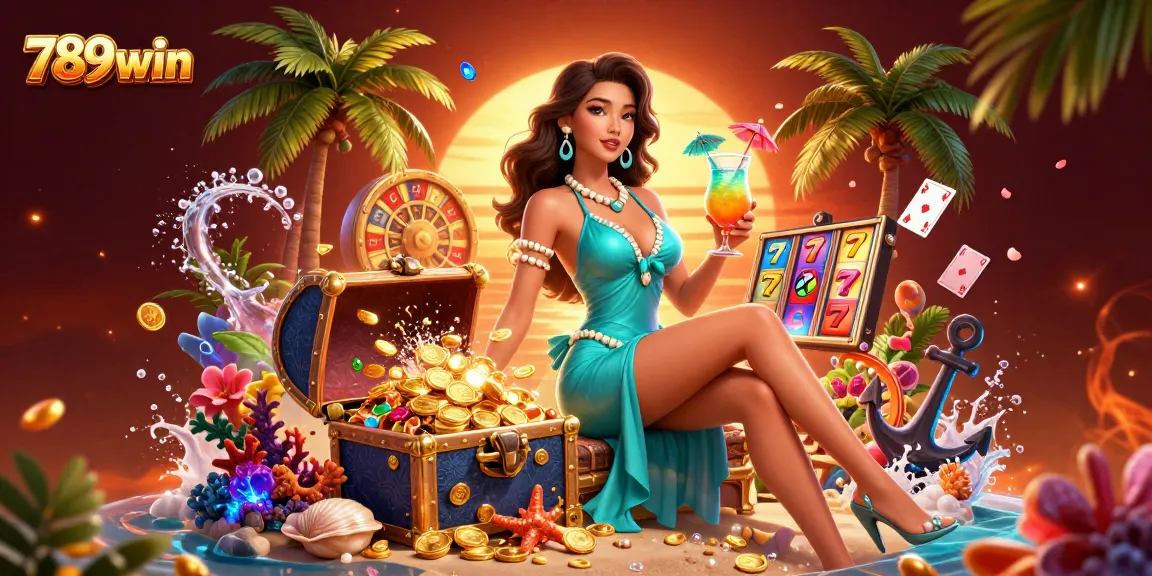 Experience the excitement of 789win with stunning casino-themed digital art featuring vibrant game elements.