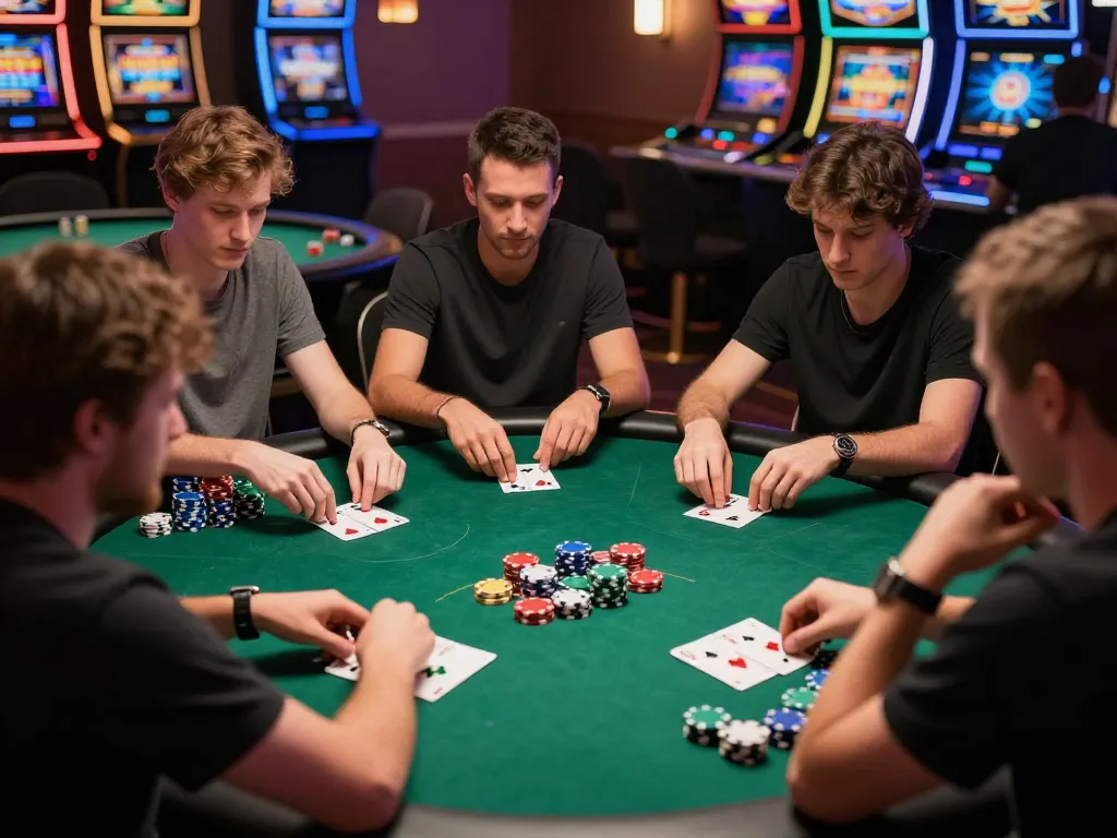 Experience the excitement of poker gameplay at Xin88 with strategic betting and vibrant casino atmosphere.