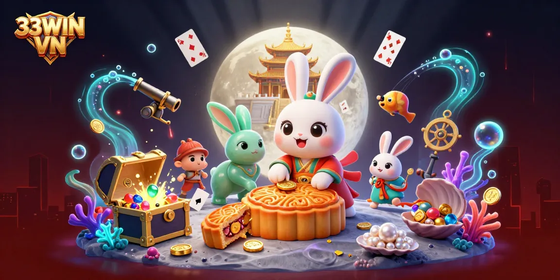 Experience thrilling gameplay at 33WIN VN with colorful poker chip surprises and exciting treasure elements.