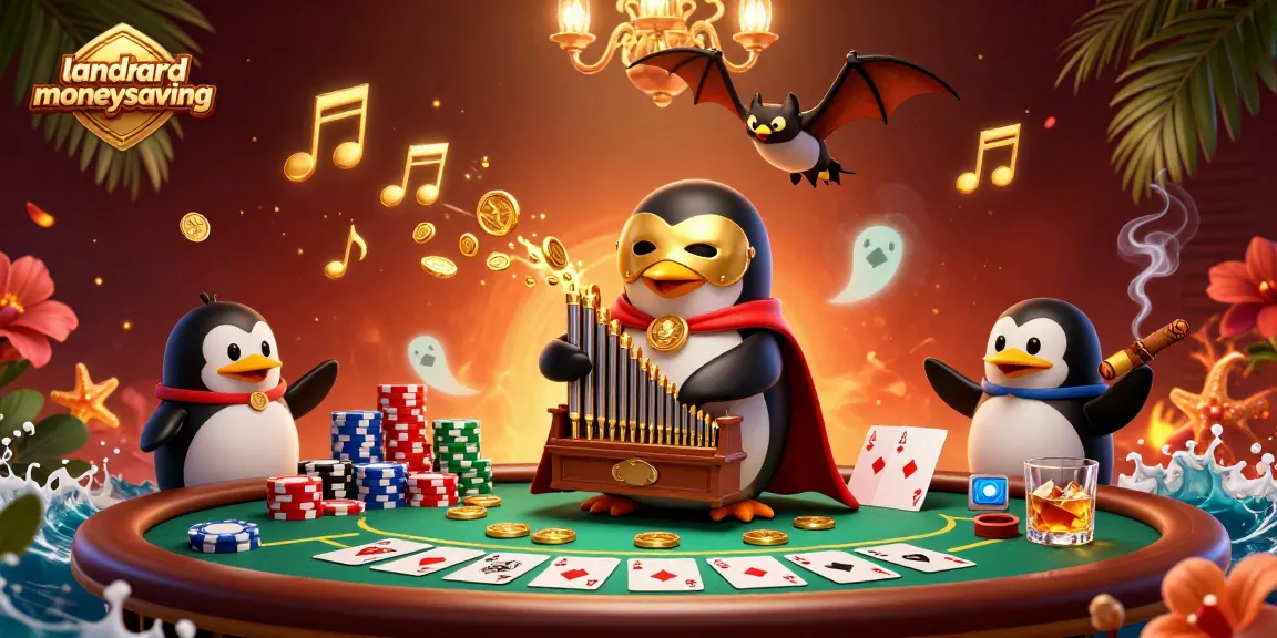landlordmoneysaving brings thrilling casino action with a vibrant penguin character playing for gold coins
