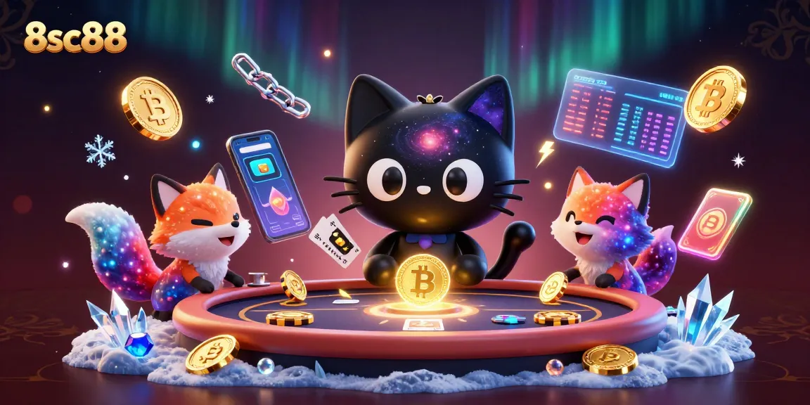 Experience the cosmic casino adventure of 8sc88 with vibrant characters and dynamic gambling action.