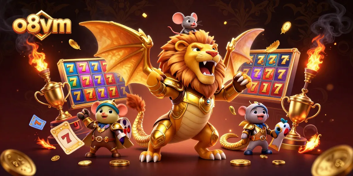Engage with thrilling slots and jackpots at o8vm, featuring dynamic golden chimera and vibrant game elements.