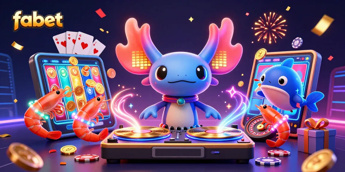 Engage with fabet's vibrant online casino scene featuring underwater DJ and slot action!