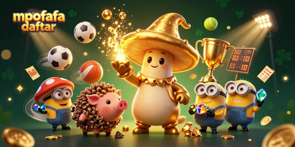 Engage with mpofafa daftar and win big with this dynamic 3D online gaming illustration.