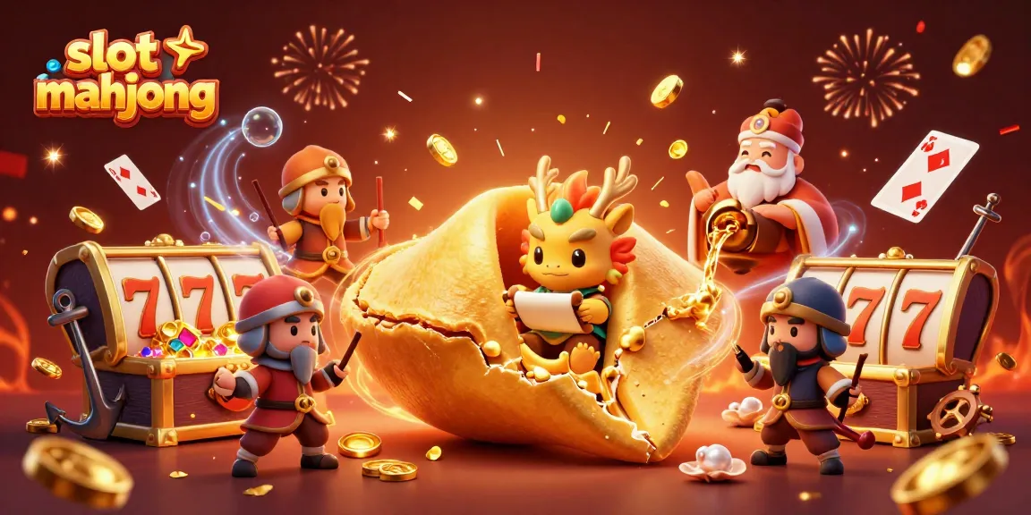 Experience the excitement of slot mahjong in this vibrant, detailed 3D illustration featuring dynamic game elements.