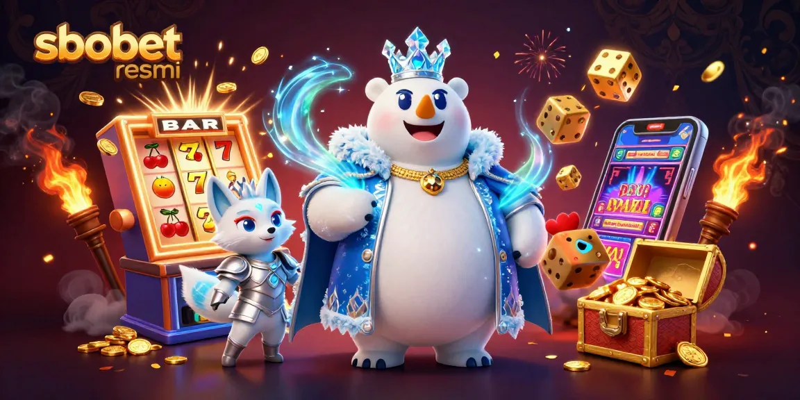 Experience sbobet resmi like never before with this dynamic jackpot scene showcasing iconic characters and casino symbols.