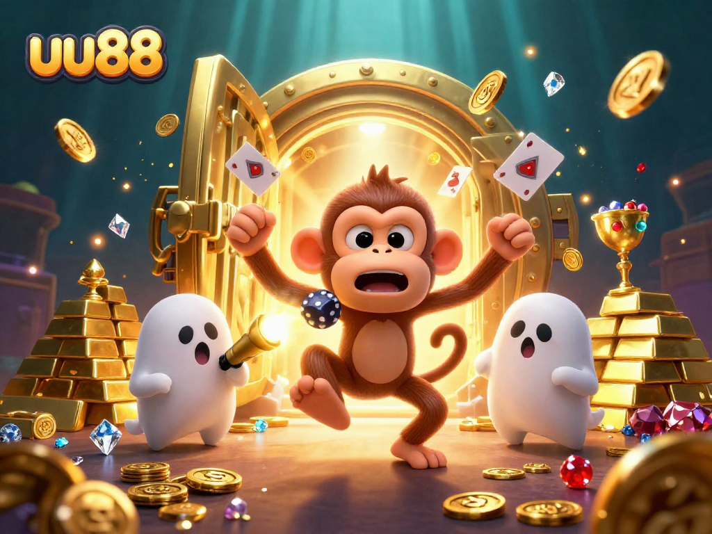 Engage with the magical uu88 casino world where fortune awaits as the poltergeist monkey juggles riches.