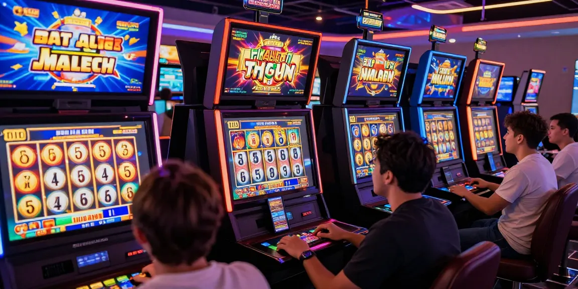 Engaging online slot gaming atmosphere featuring diverse players enjoying interactive slot machines and games.