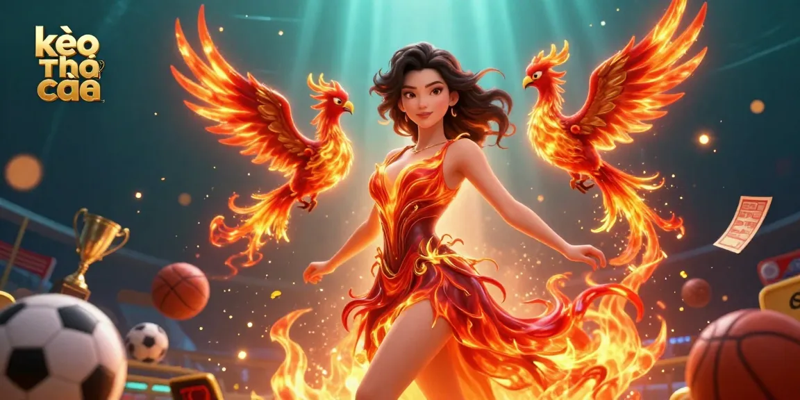 Engage in kèo nhà cái betting strategies with a dynamic sports-themed illustration showcasing excitement and energy.