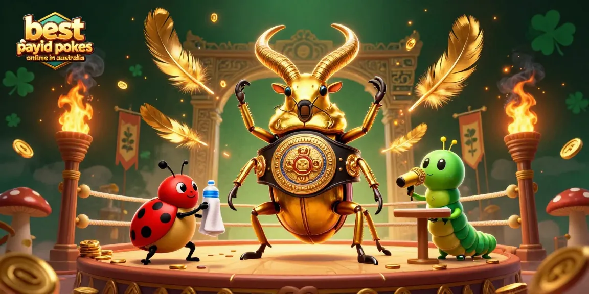 Engage in action with the best payid pokes online in Australia featuring vibrant casino-themed characters.