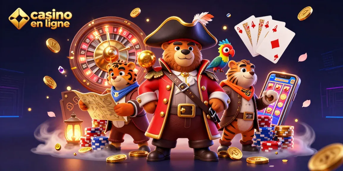Jouez à casino en ligne avec notre illustration 3D captivante des jeux de casino