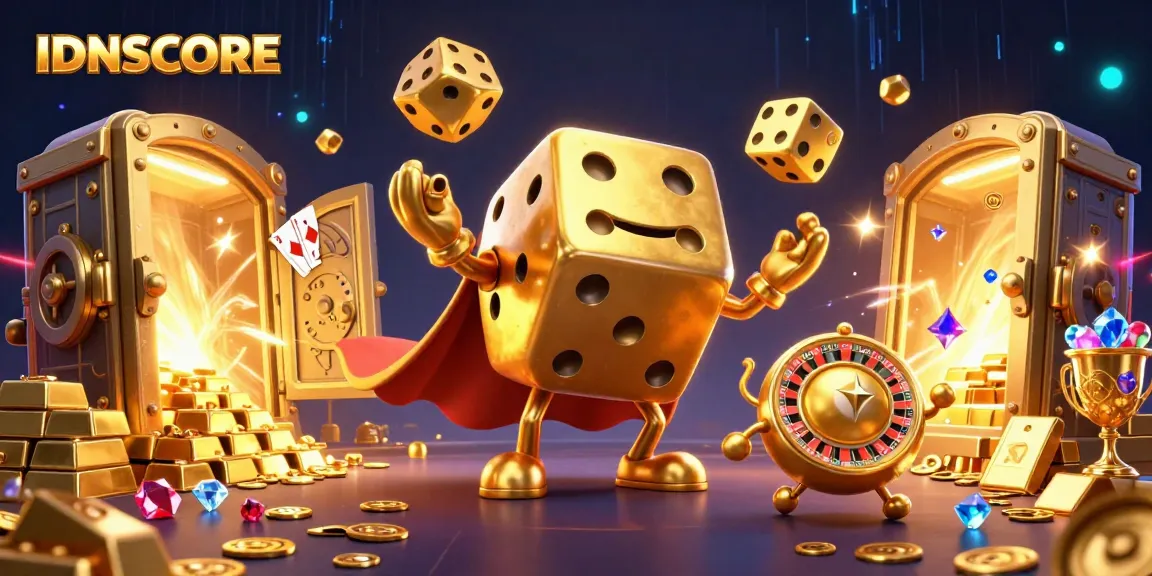Experience thrilling gameplay with IDNSCORE's immersive casino elements and vibrant characters.