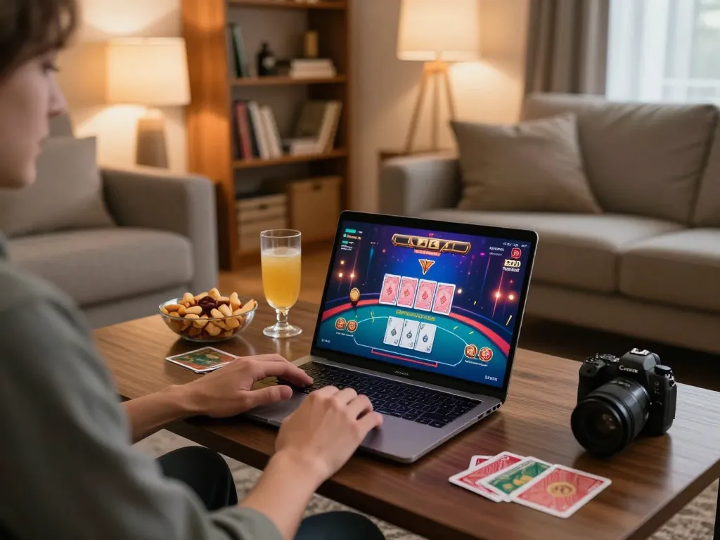 Experience RR88 with an engaging online poker session in a cozy home atmosphere