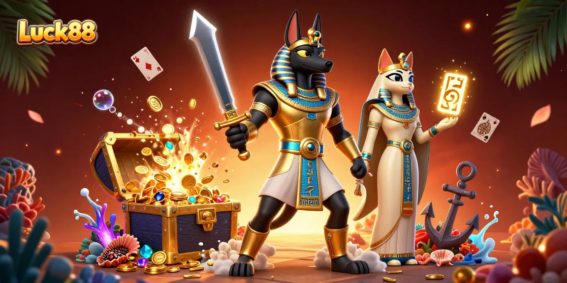 Explore the vibrant world of Luck88 with an ancient Egyptian theme and exciting gaming elements.