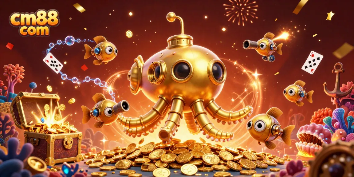Engage with CM88 com at the vibrant online casino featuring gold coins, fun games, and thrilling decorations.