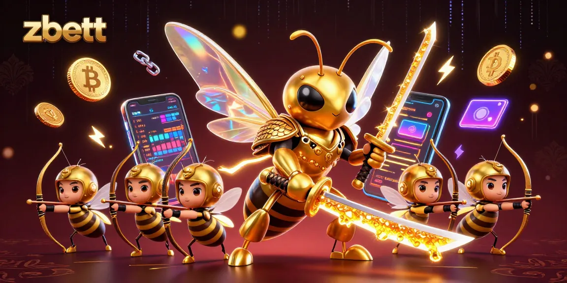 Bettors explore zbett with tokens, 3D graphics of casino elements all around.