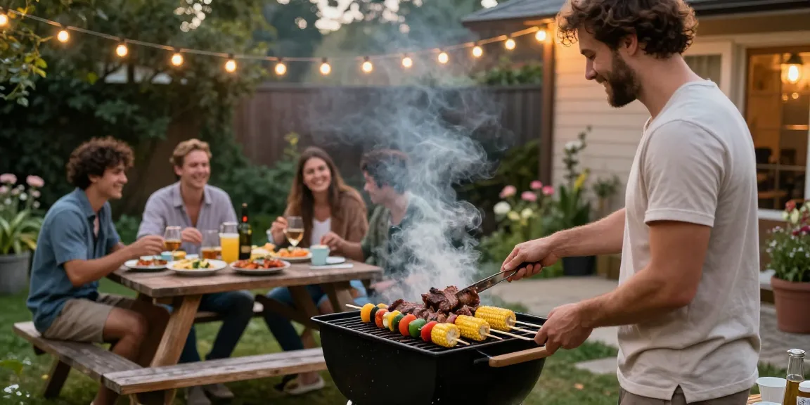 Sahabat berkumpul untuk BBQ menikmati kebersamaan dengan BOS88 Tautan Alternatif.