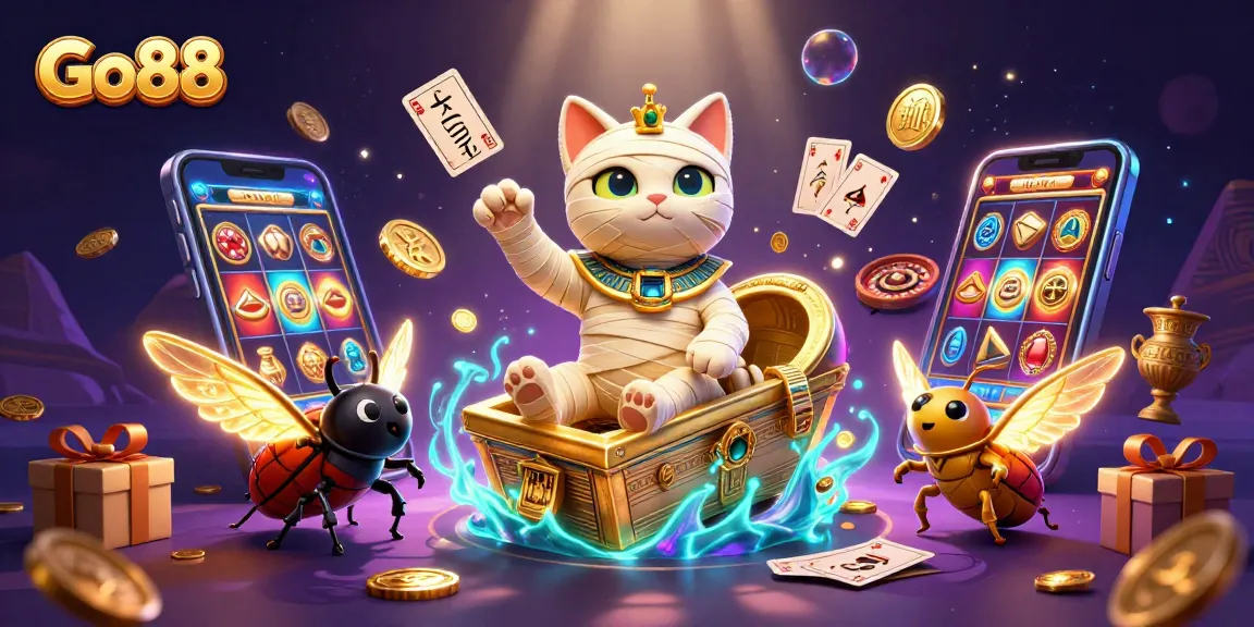Win big with Go88 at a high-energy virtual tournament featuring Egyptian-themed casino elements.