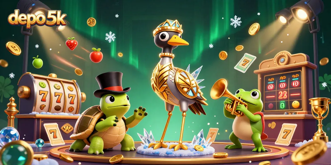 Experience thrilling gameplay with depo 5k as vibrant casino elements bring excitement.