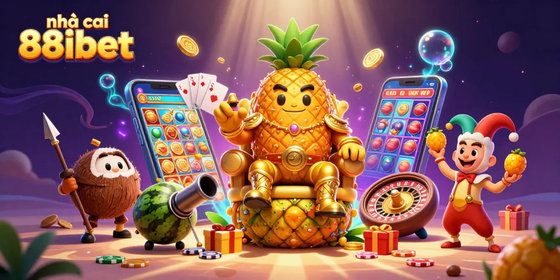 Experience the excitement of nhà cái 88ibet with vibrant scenes of casino games and golden winning opportunities.
