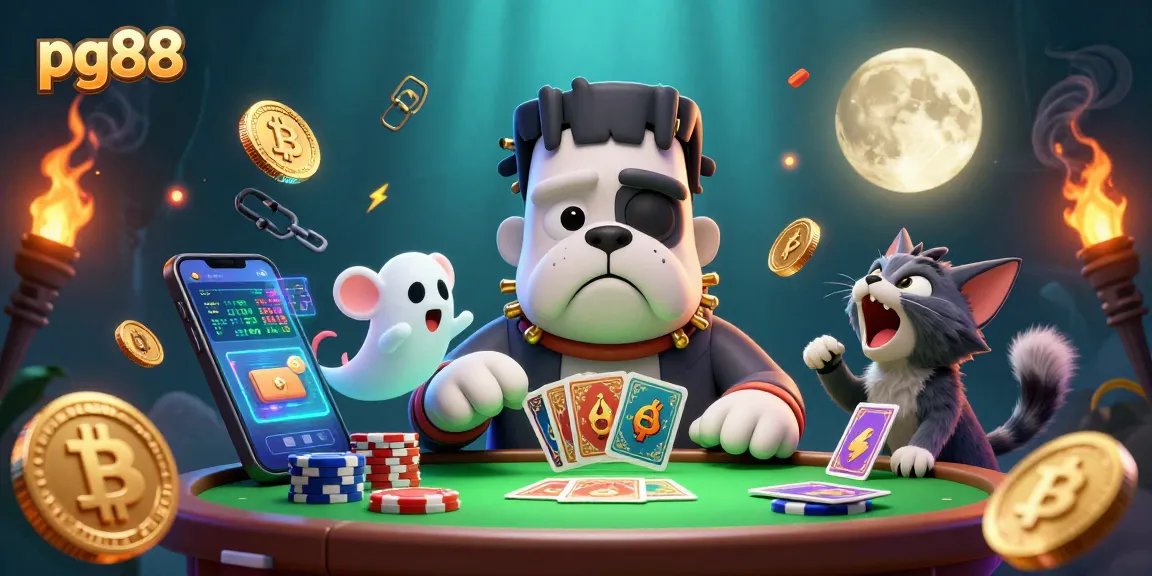 Engage with pg88's thrilling card games featuring unique characters and cryptocurrency elements in a dynamic setup.
