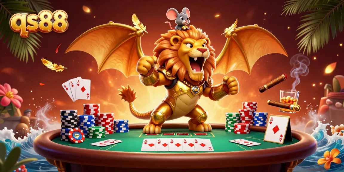 Engage in thrilling poker and gaming action at qs88's vibrant casino.
