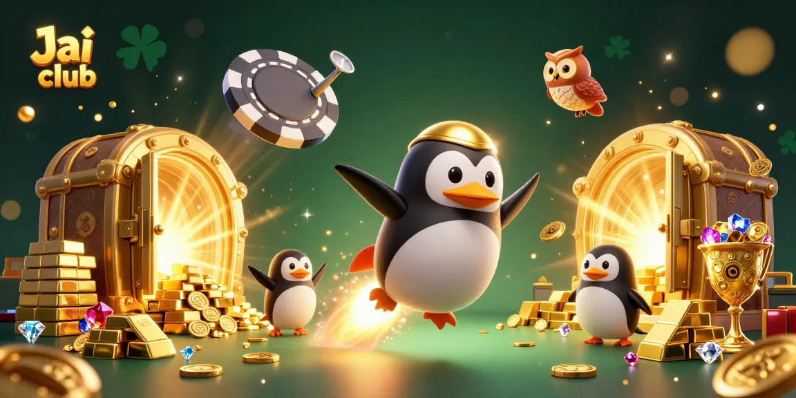 Engage with Jai club's adventures while winning golden prizes amidst a dynamic 3D illustration.