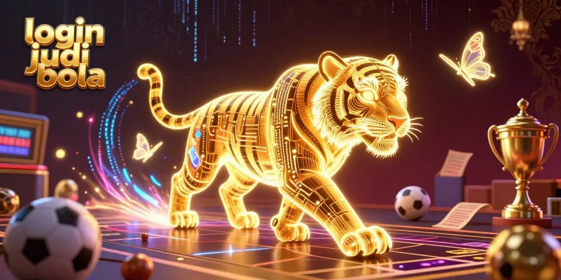 Engage with thrilling sports betting action on login judi bola, featuring a vibrant digital casino scene.