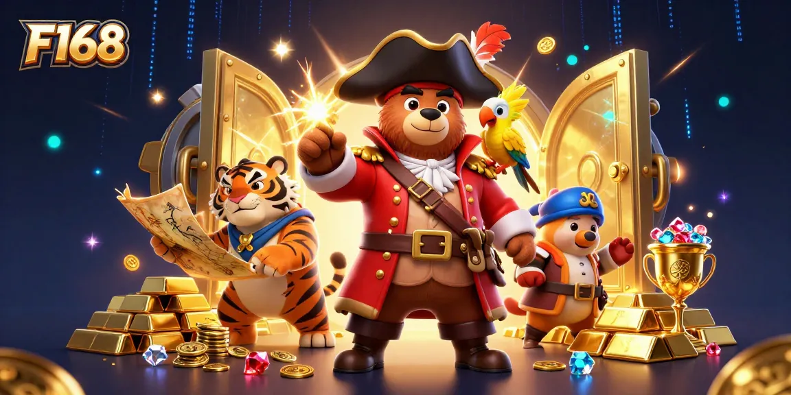 Experience thrilling wins at F168 with a pirate adventure, treasure vaults, and gaming excitement!