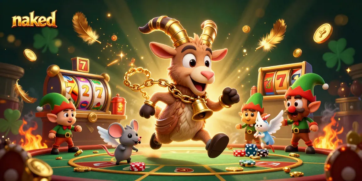 Engage with naked-friendly slot experience featuring vibrant characters stealing chips in a dynamic casino scene.
